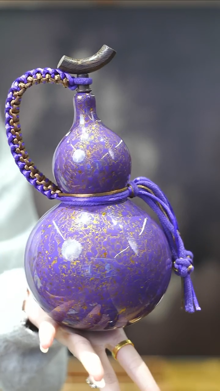 【闪购商品】XC275漆艺酒葫芦不包手串及旋转底座