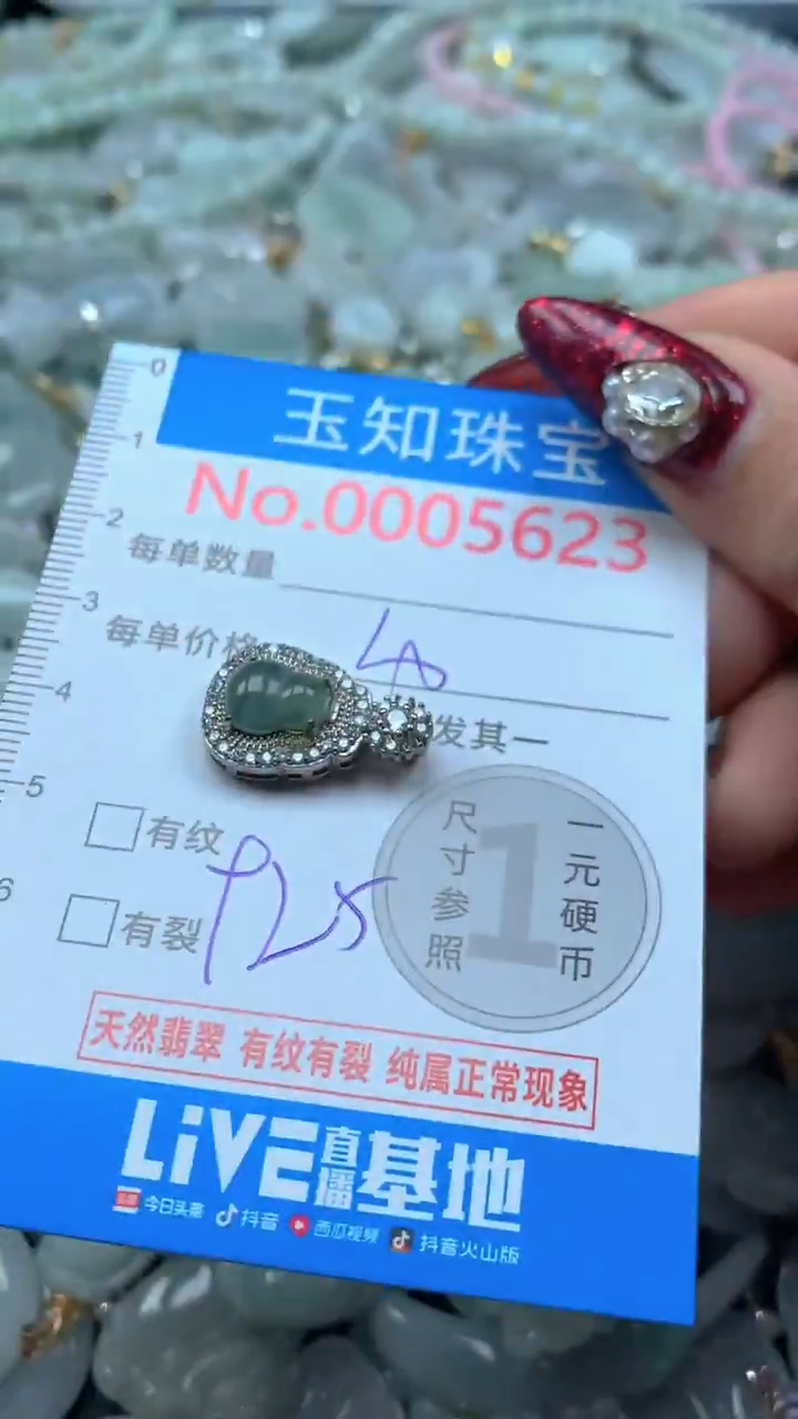 吊坠(不含链)未镶嵌翡翠5623