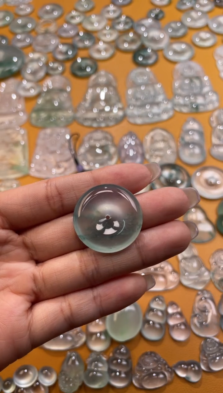 【闪购商品】翡翠吊坠(不含链)未镶嵌平安扣 26.7 5.8