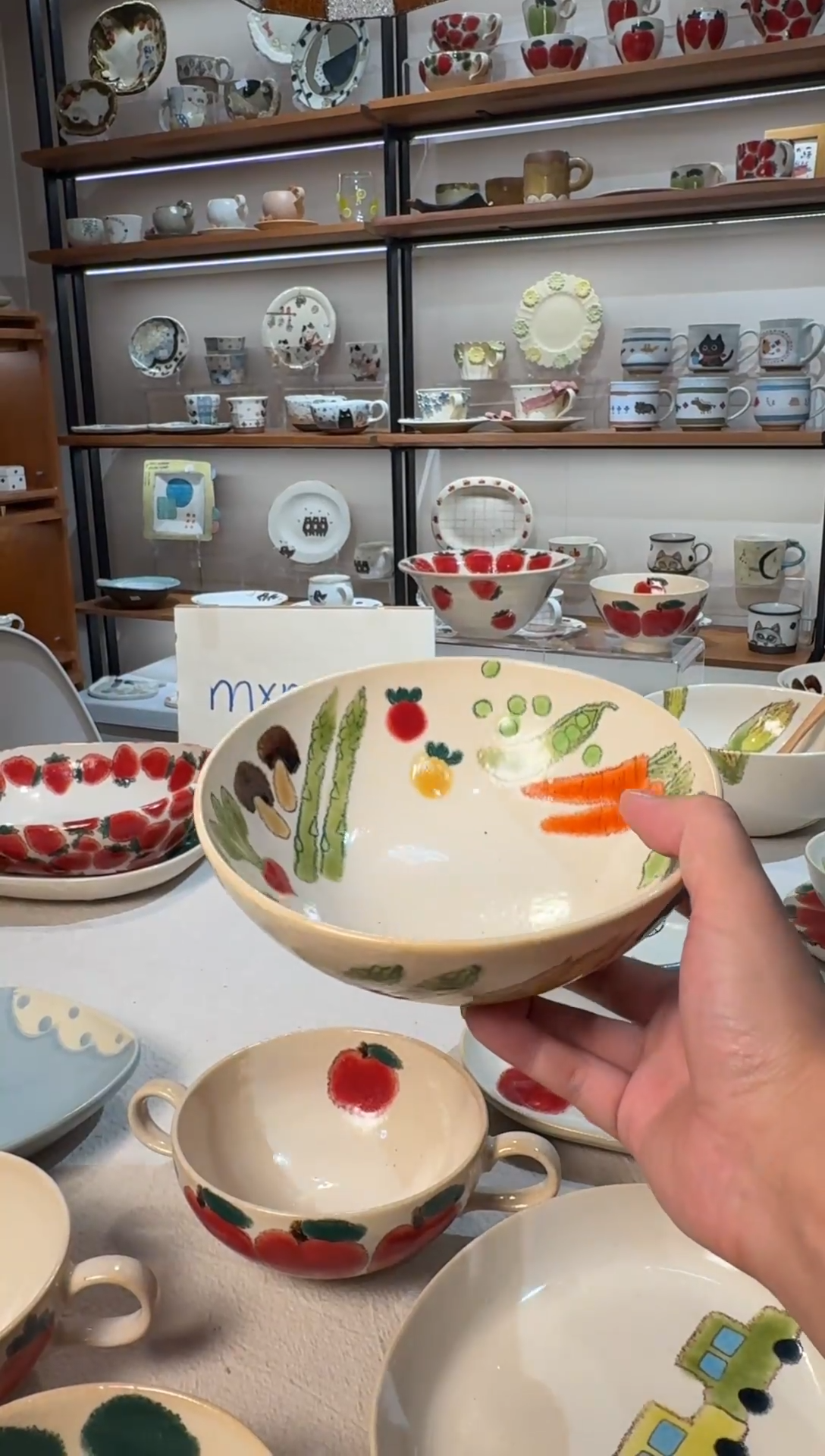 陶咖****@日本作家手作陶瓷器物taisei蔬菜合集圆碗
