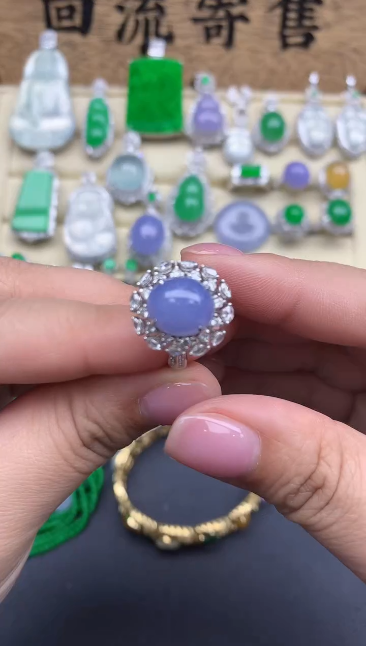 【闪购商品】翡翠戒指18K金镶嵌426-中国好珍宝