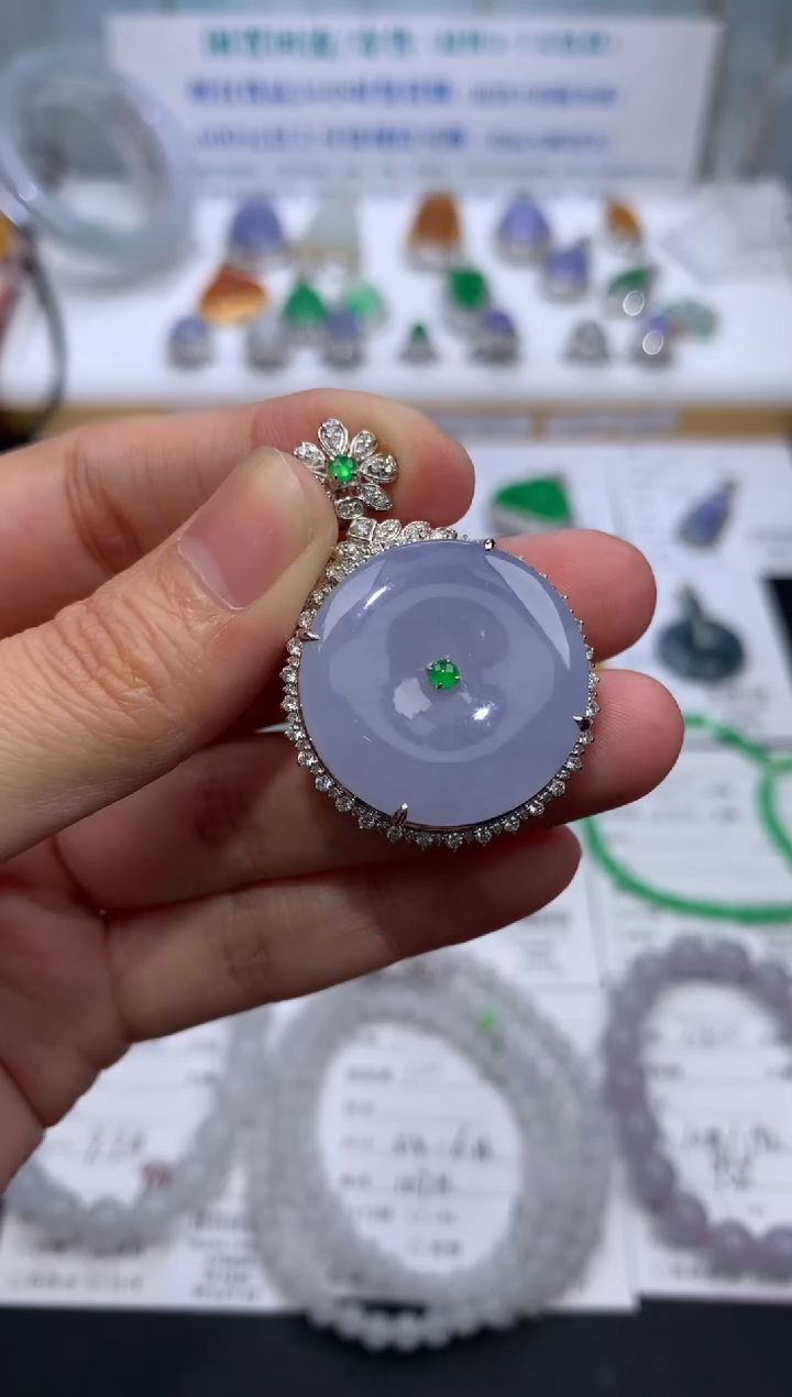 【闪购商品】定制翡翠18K金镶嵌模式推广期24小时鉴赏期