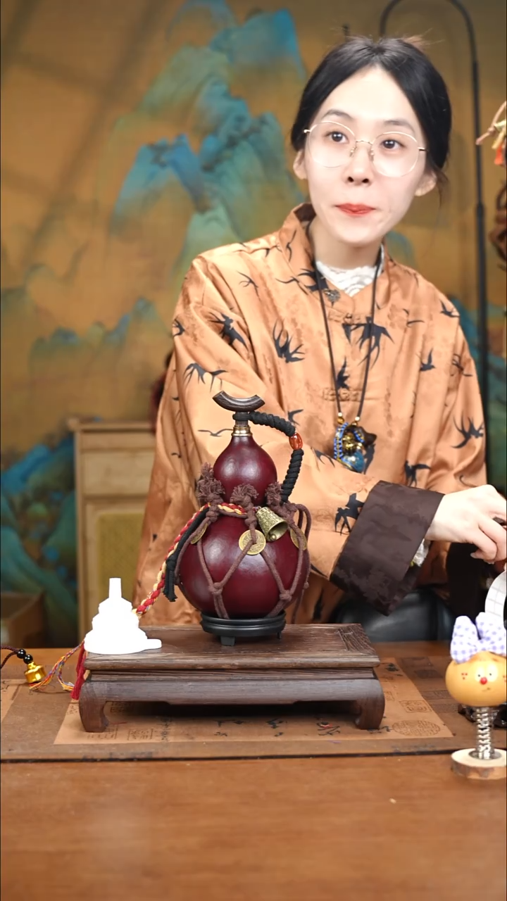 XZ115网兜款大漆酒葫芦（现货现发）