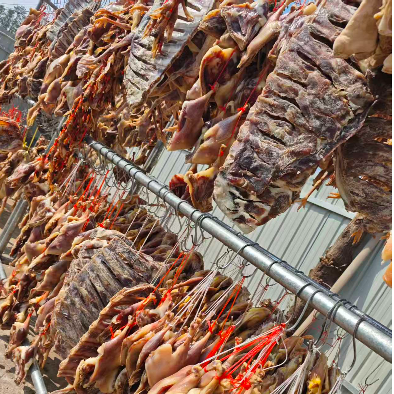 现场称重 一物一拍  腊肉