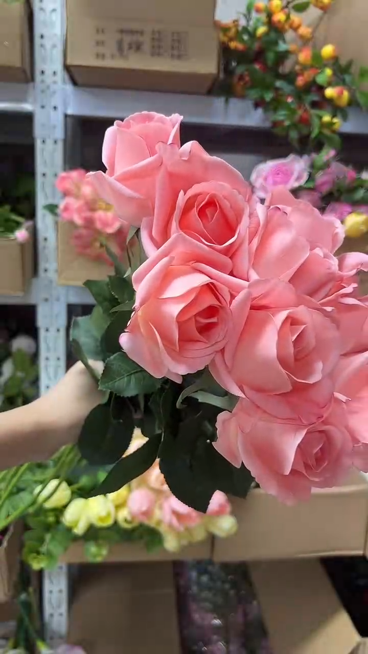 10枝粉色手感保湿情义玫