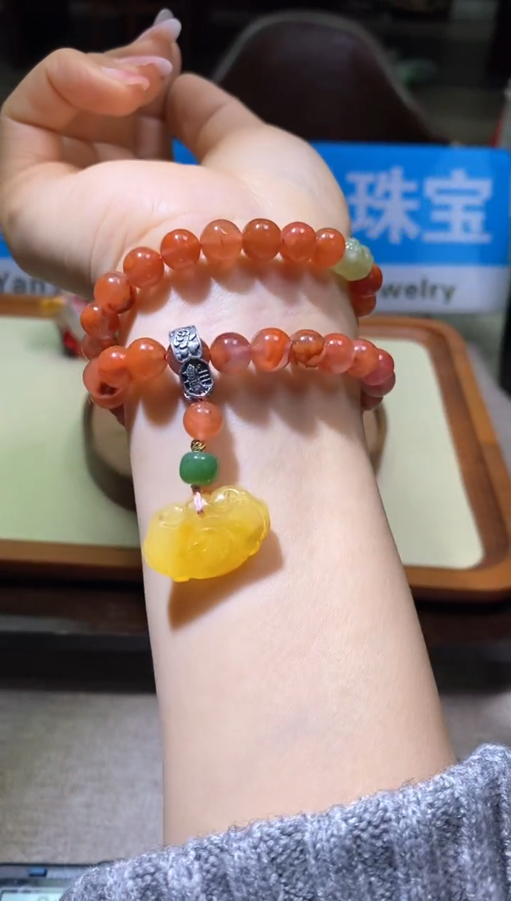 【闪购商品】南红玛瑙手链未镶嵌多样性发一件130