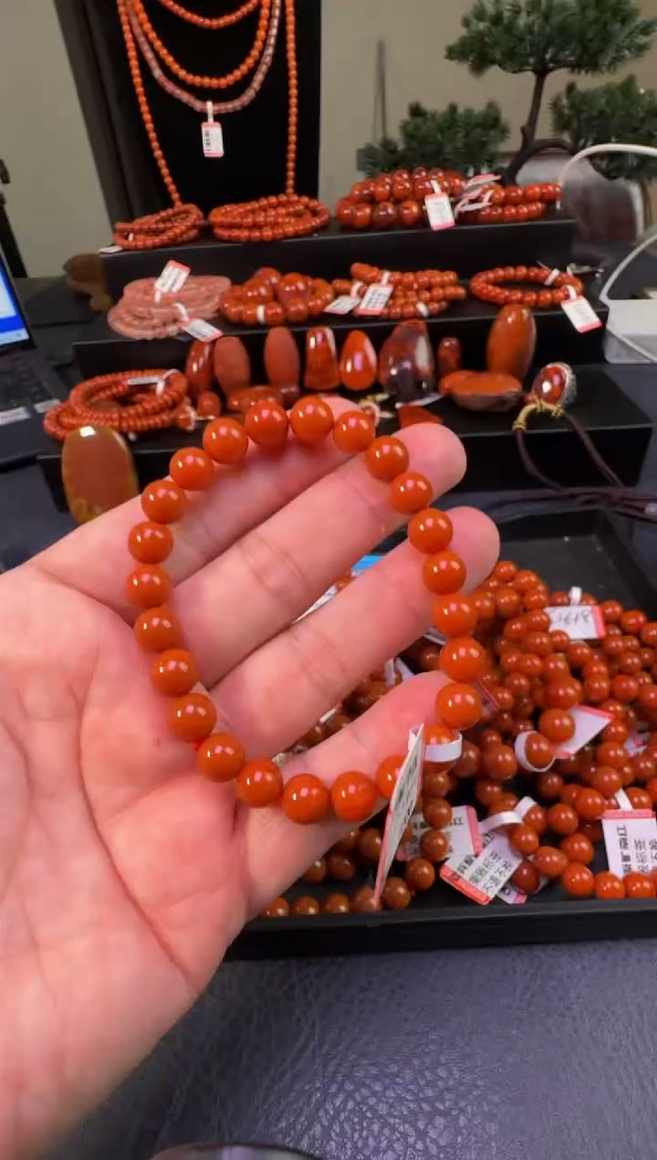 【闪购商品】南红玛瑙手串未镶嵌原矿南红手串多样性发1