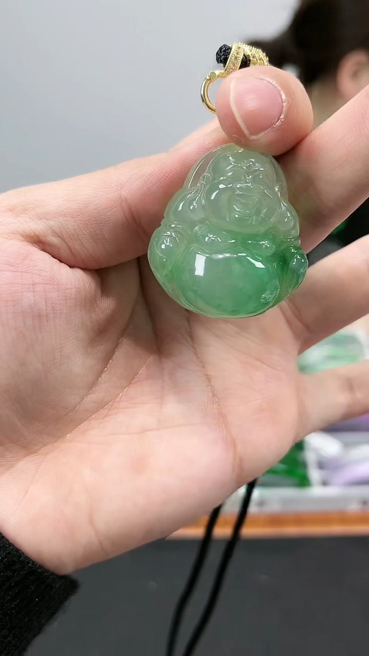 【闪购商品】砖雕s25 冰飘花佛公吊坠