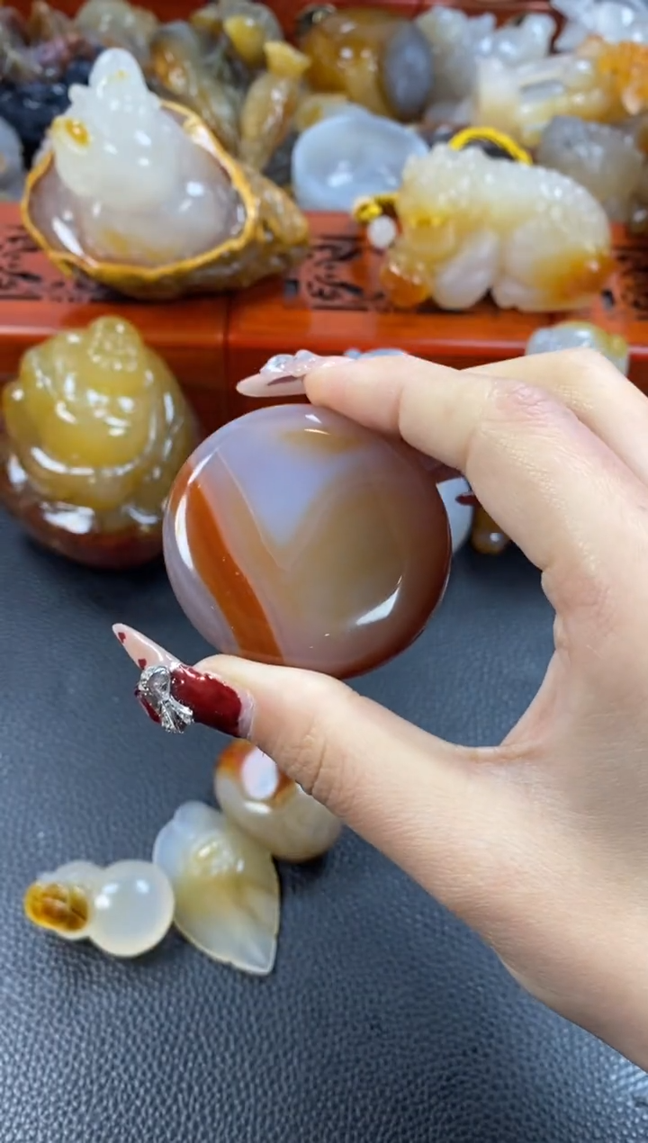 【闪购商品】玛瑙/玉髓挂件未镶嵌1