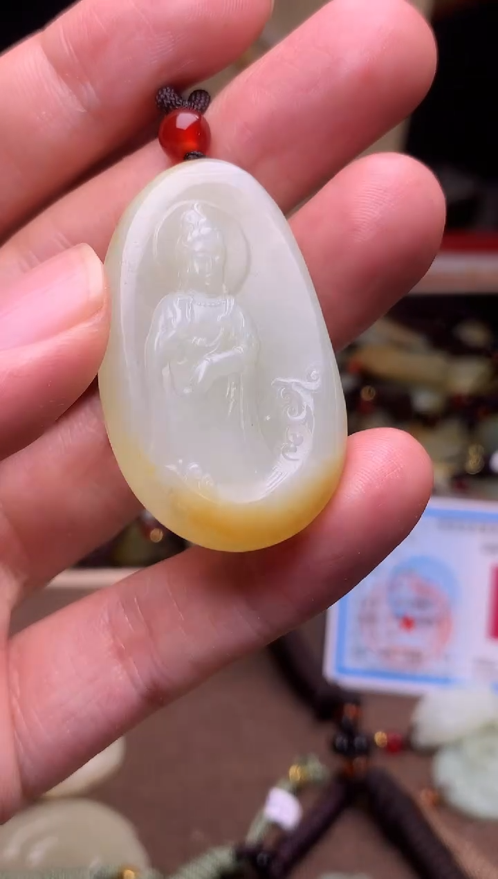 颈饰未镶嵌和田玉新疆料青海料清水和田玉吊坠