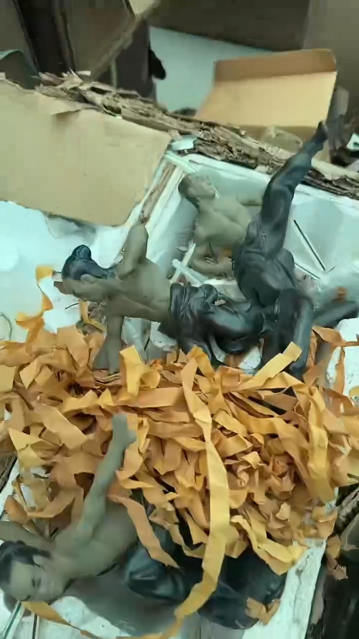 出口创汇陶瓷石湾公仔一套4个