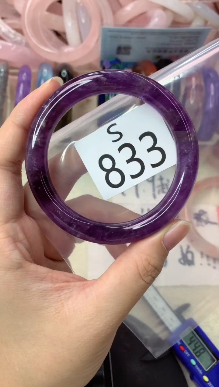 未镶嵌手镯水晶豆**丫S833-55