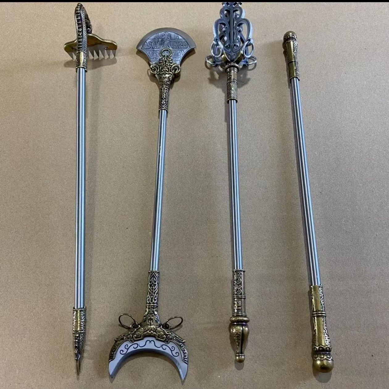 新疆专场【西游兵器套装】龙泉刀剑未开刃摆件收藏品