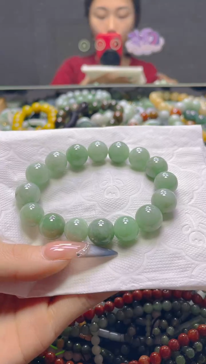 颈饰未镶嵌翡翠13MM