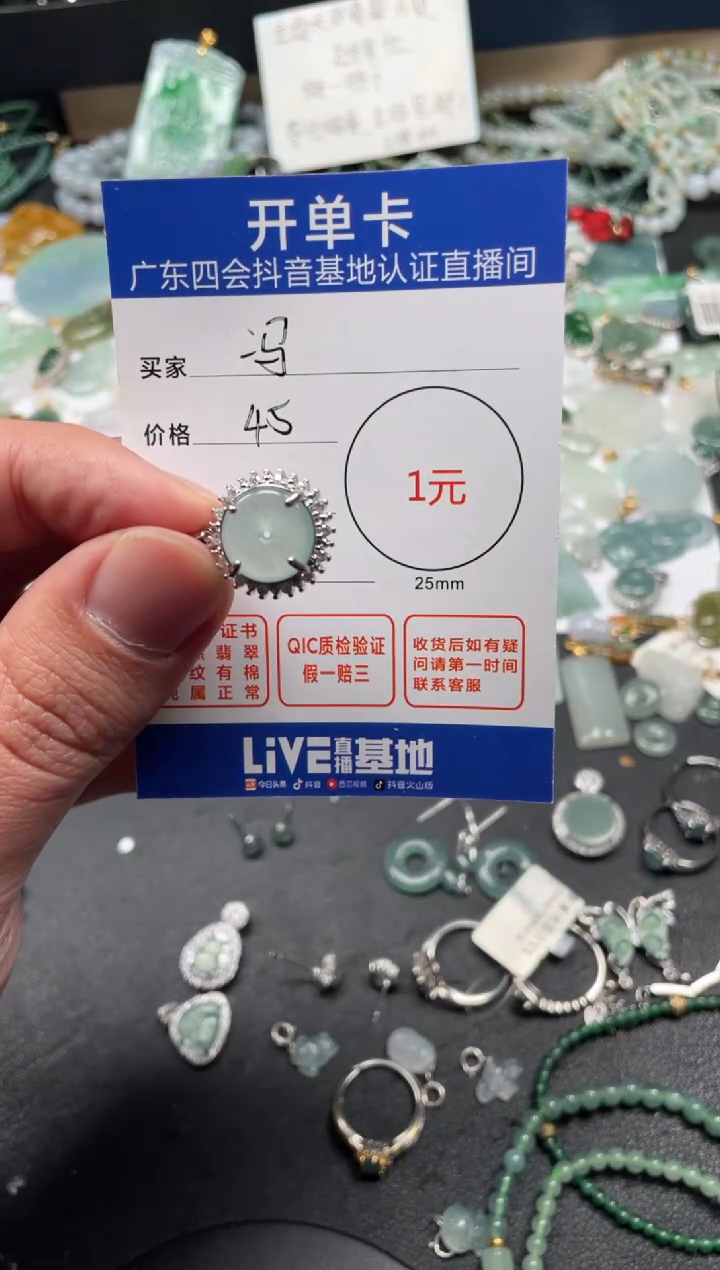 【闪购商品】翡翠颈饰未镶嵌平安扣
