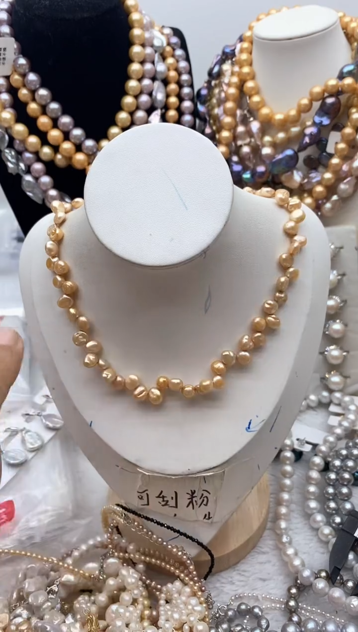 【闪购商品】淡水珍珠颈饰钛钢89