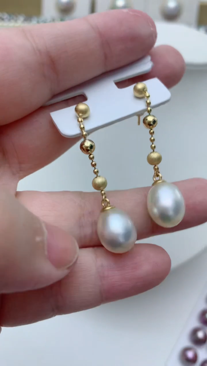 【闪购商品】海水珍珠耳饰银S925镶嵌q28