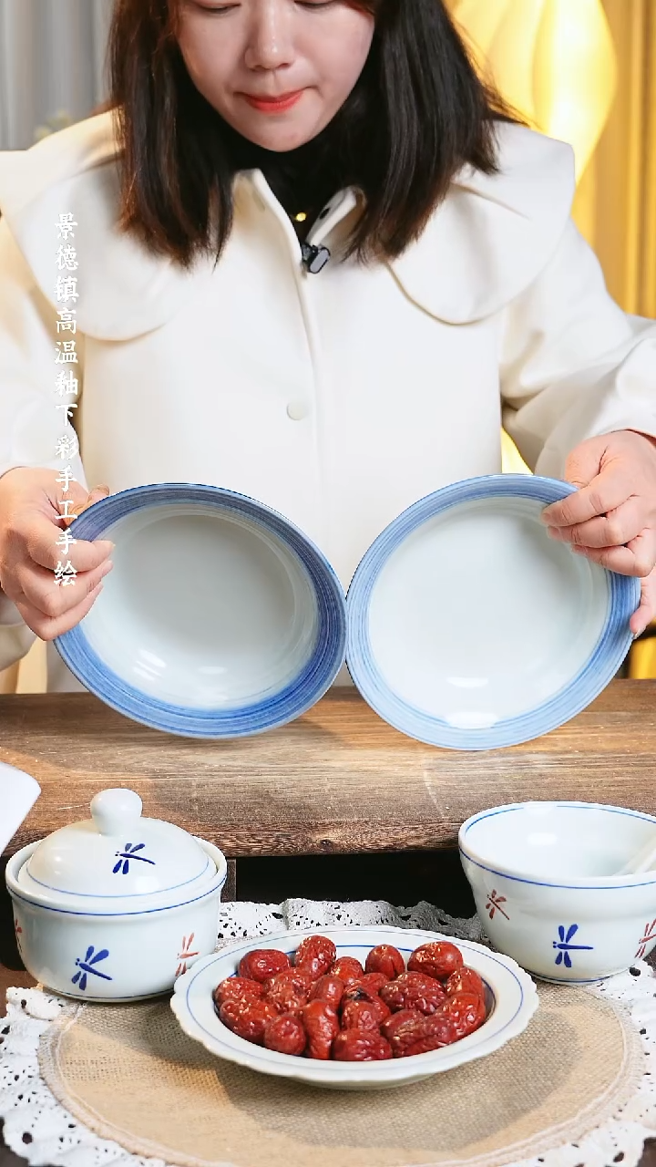 【闪购商品】碗景德镇高温釉下彩手绘陶瓷