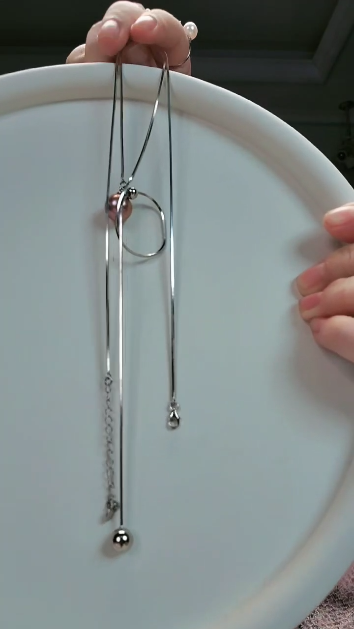 【闪购商品】淡水珍珠颈饰银S925镶嵌有求必应项链