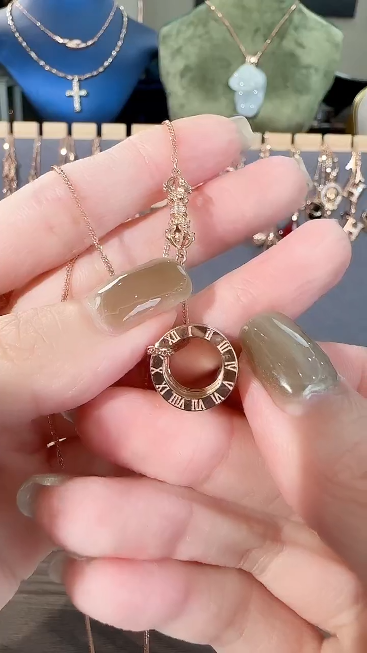 18K金吊坠(不含链)18K金路路通吊坠