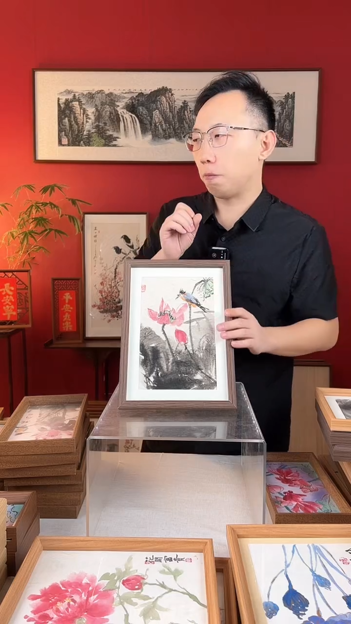 【闪购商品】国画A4纯手绘国画摆台