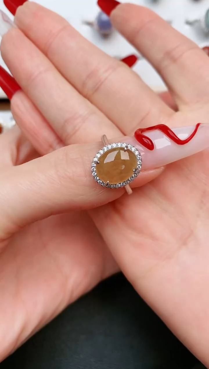 【闪购商品】翡翠戒指银S925镶嵌......