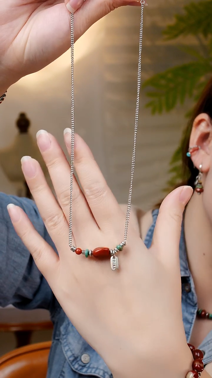 无吊坠925银218  幸运项链925纯银