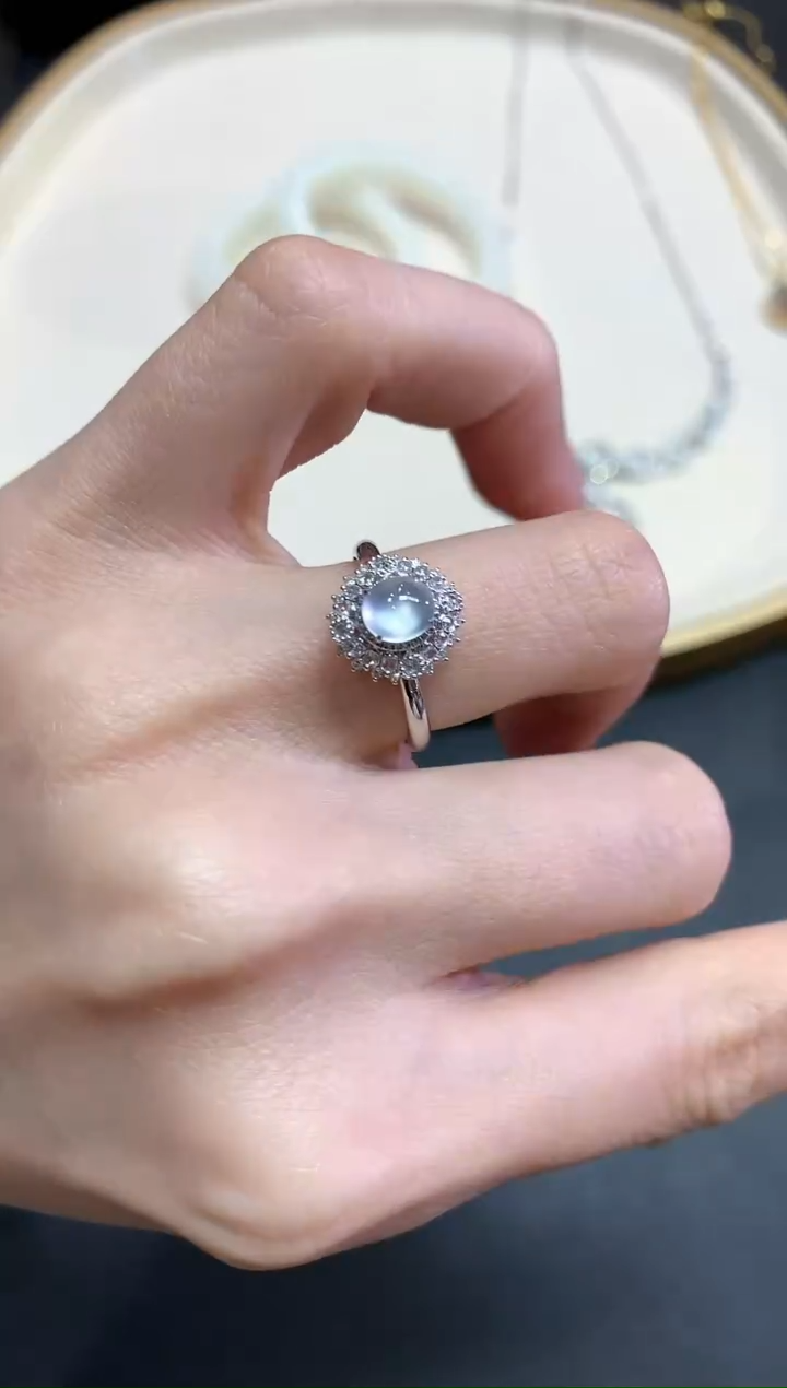 【闪购商品】翡翠戒指18K金镶嵌Q188|2980