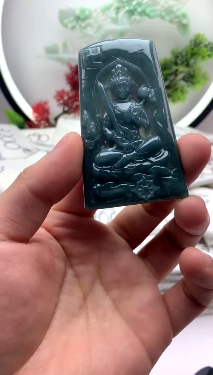 【闪购商品】翡翠颈饰未镶嵌虚空藏【品质一般介意慎拍】