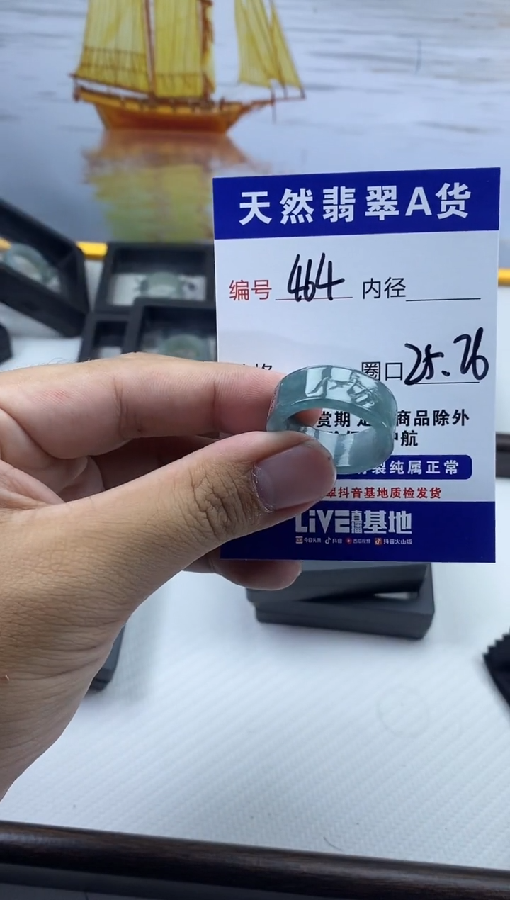 未镶嵌戒圈翡翠464