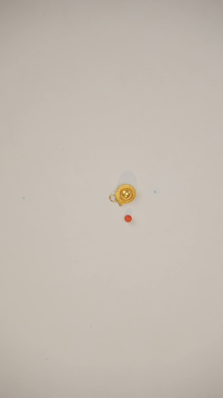 【闪购商品】南红玛瑙吊坠(不含链)18K金镶嵌吊坠