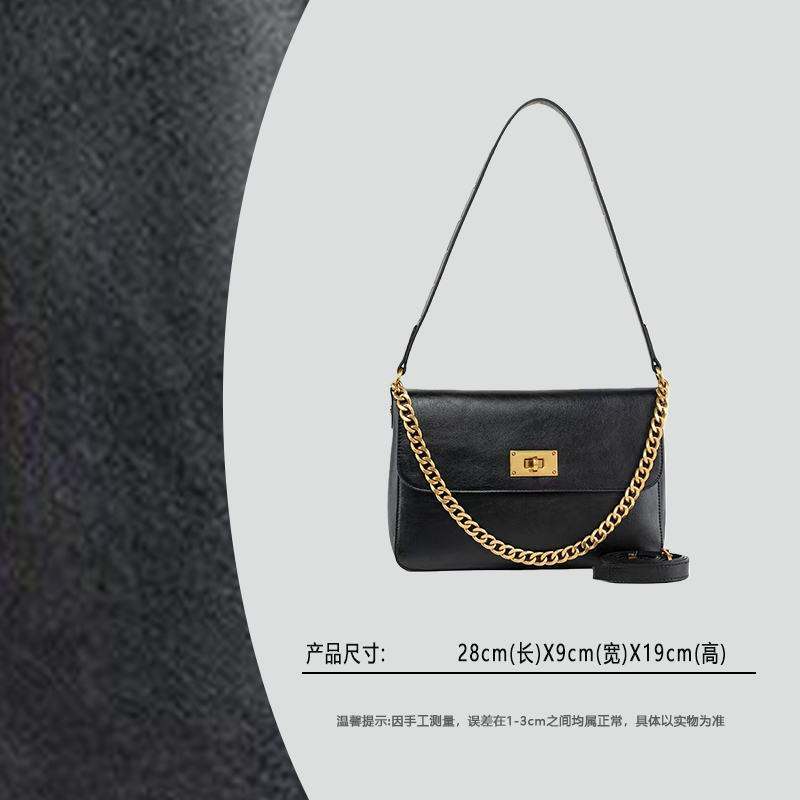 【云云甄选】QYX-98178-黑色-轻奢时尚女士新款单肩斜挎包