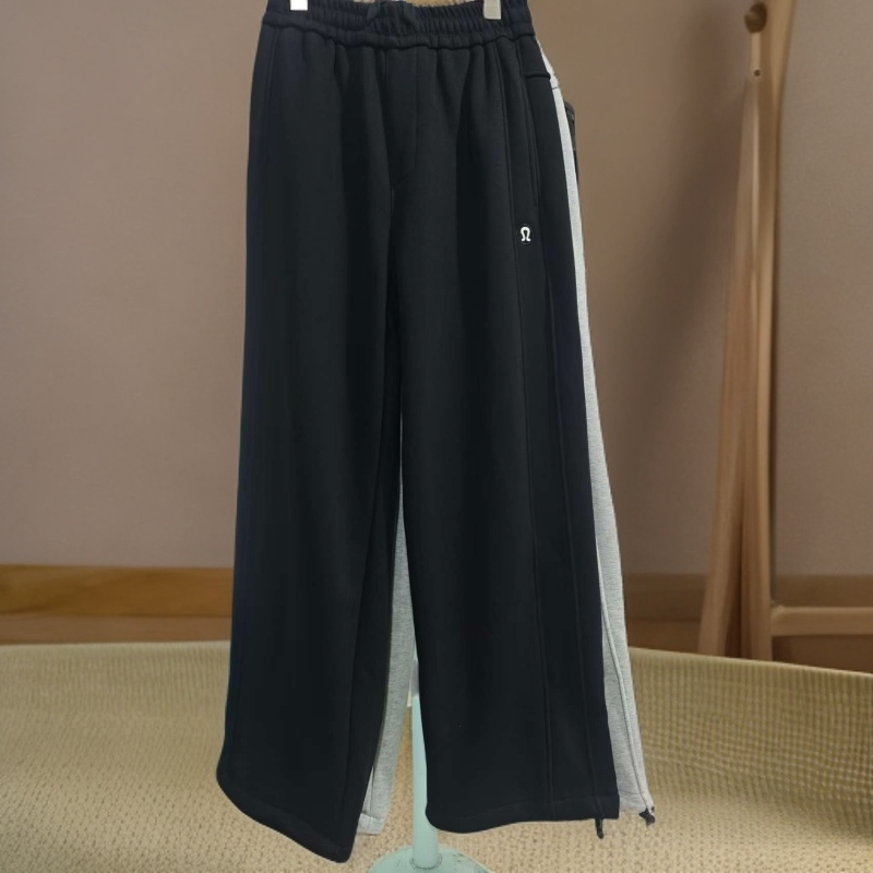 【C3082-黑色】青少年秋冬加绒款运动卫裤