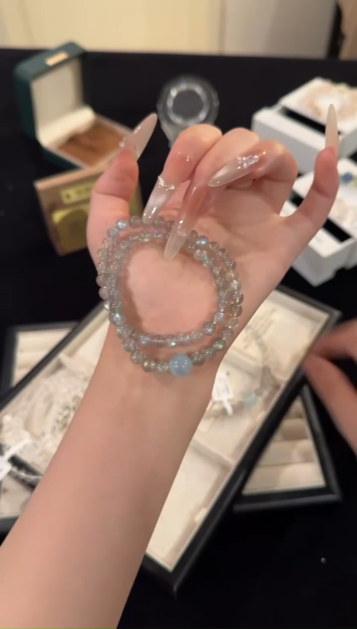 水晶手链合金灰月光x1250