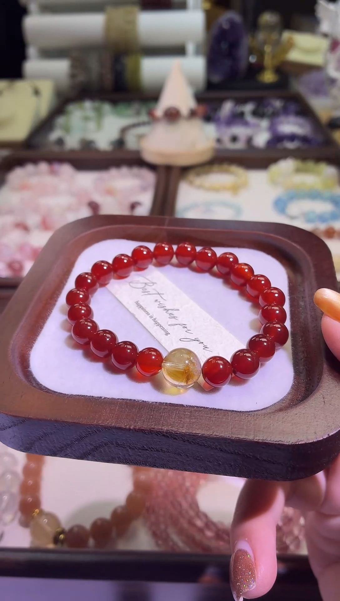 未镶嵌手串水晶1好福利款红玛瑙