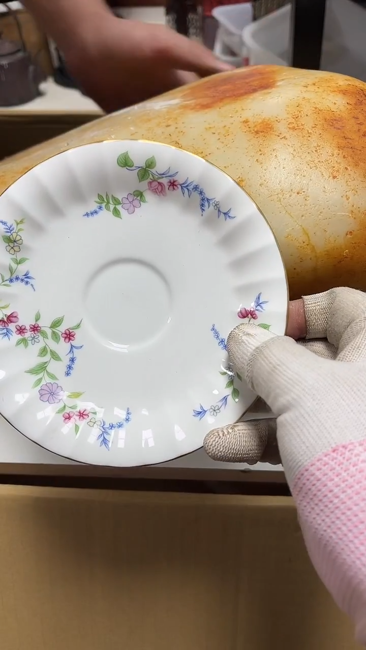 瓷片工艺品杂项勇**心3063