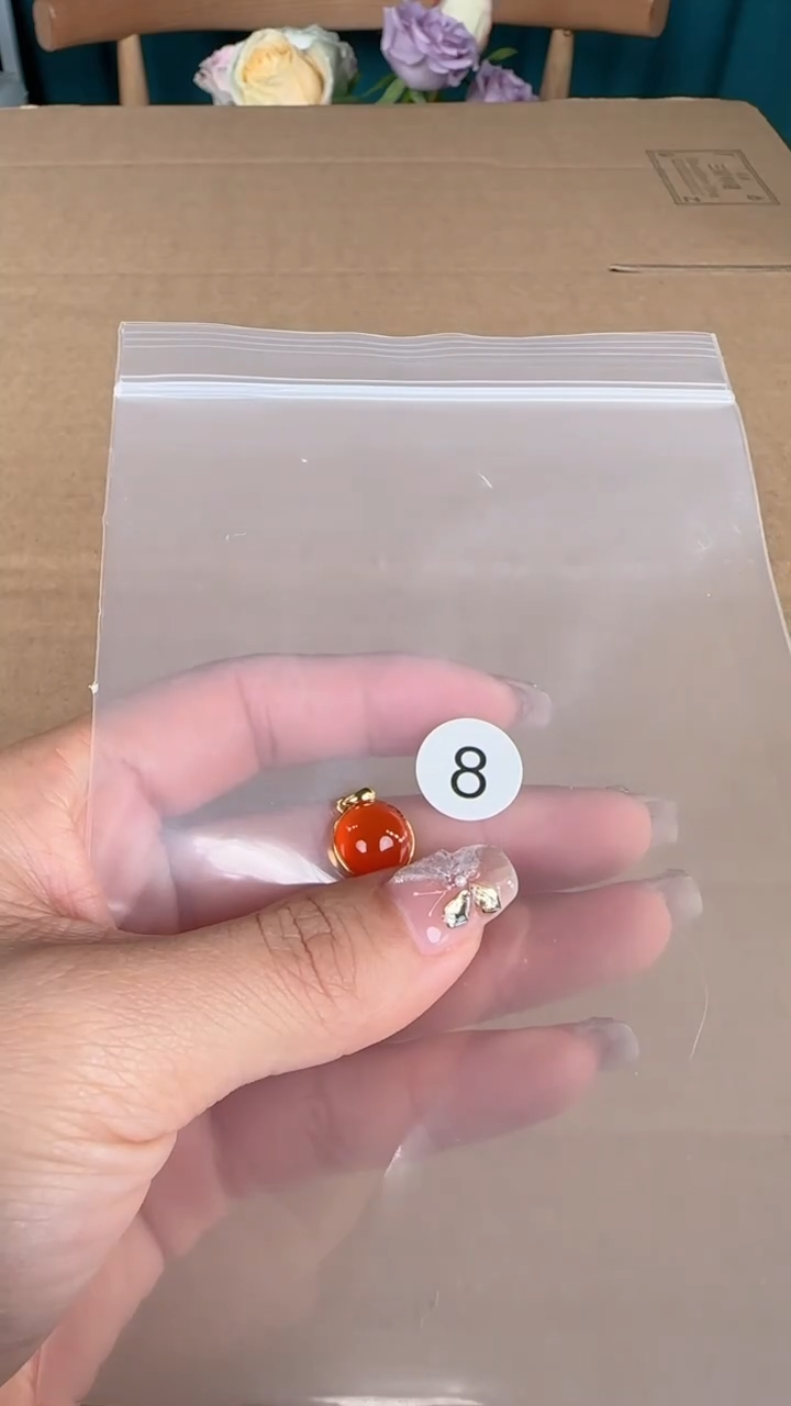 【闪购商品】南红玛瑙珠宝半成品18K金镶嵌原矿无优化无裂吊坠