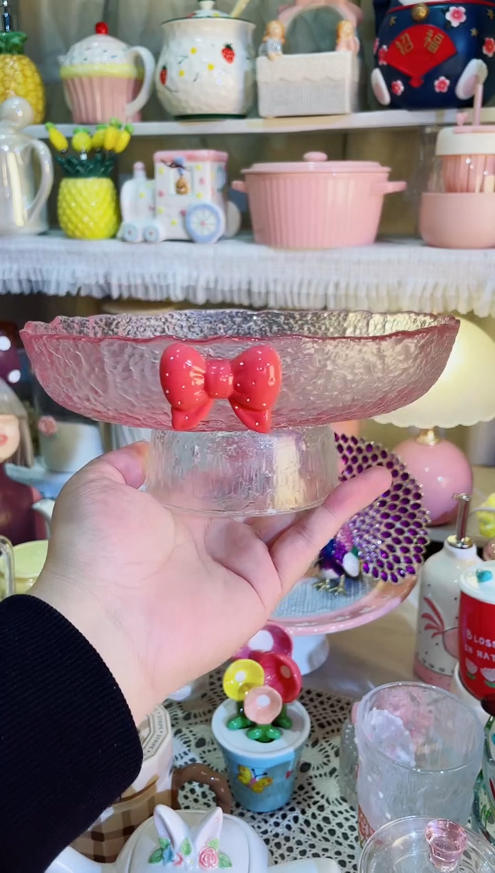 【闪购商品】瓷片高颜值又实用的高脚水果盘