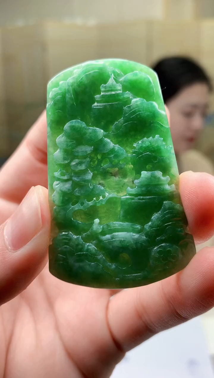 【闪购商品】定制翡翠未镶嵌0405bb-毛货挂件29