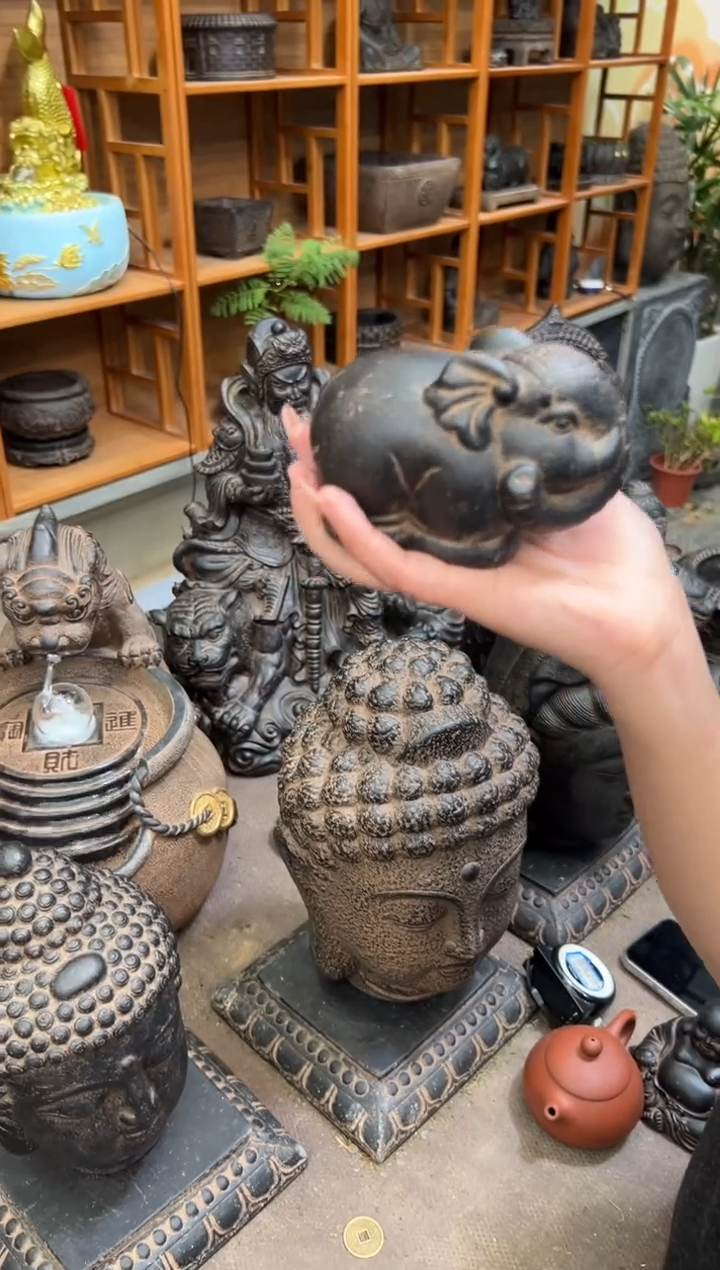 陶土【火山泥】小象摆件