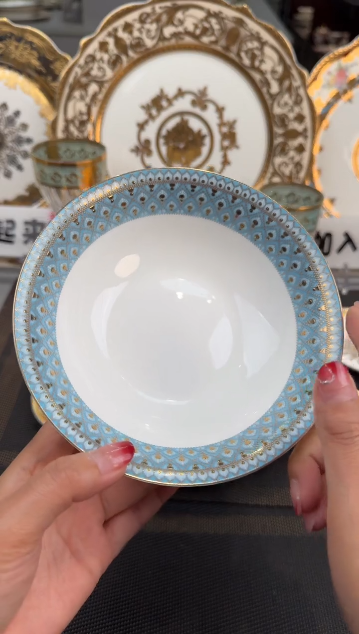 【闪购商品】瓷片6英寸水果碗 2个 福利价