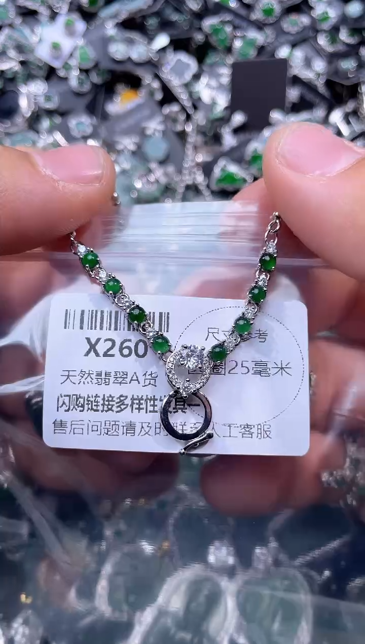 【闪购商品】翡翠颈饰未镶嵌X260项链