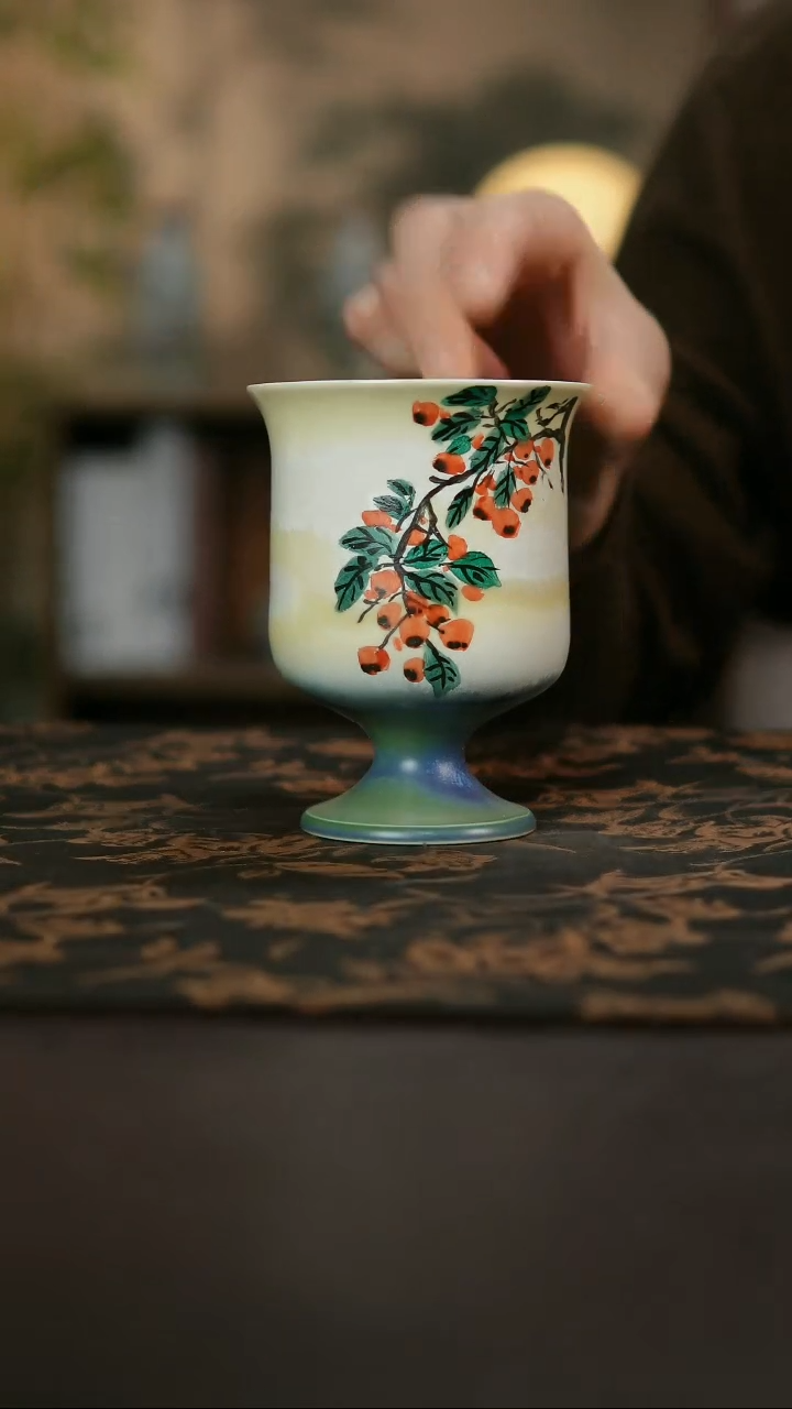 景德镇陶瓷杯碗柴烧多人