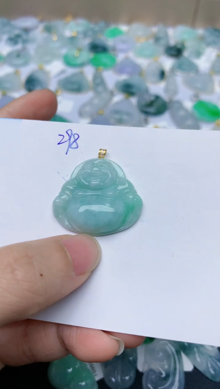 【闪购商品】翡翠颈饰18K金镶嵌天然翡翠A货    298