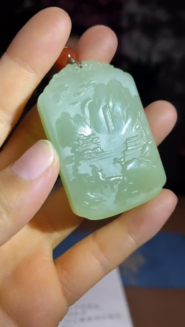 和田玉未镶嵌颈饰D432