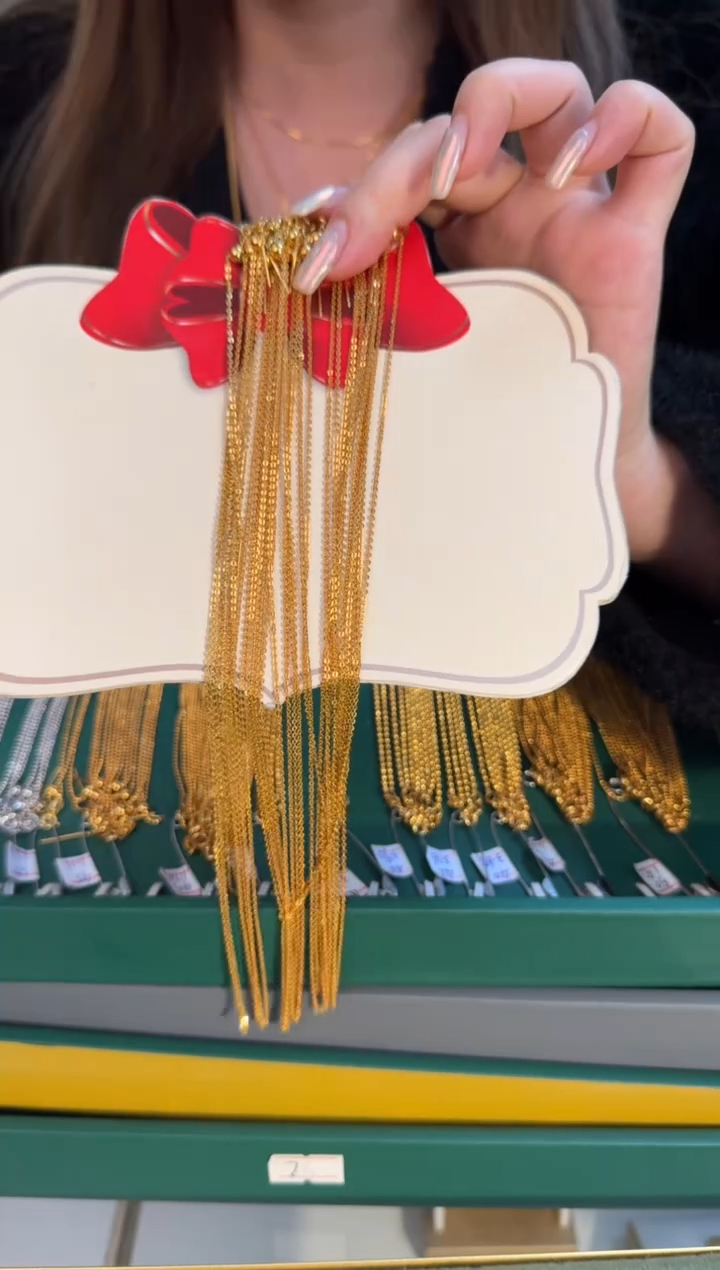 45cm针式抽拉闪o链1.28g（多样性发货）