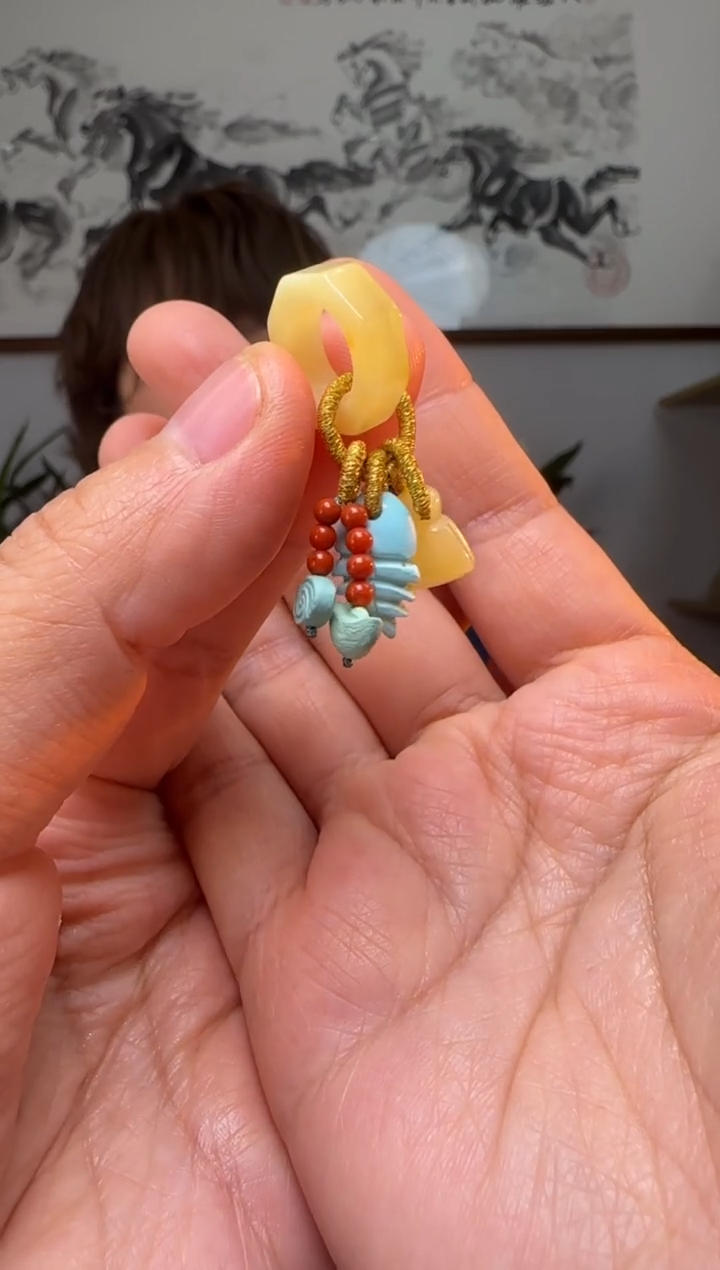 【闪购商品】绿松石提溜未镶嵌时尚百搭A1779