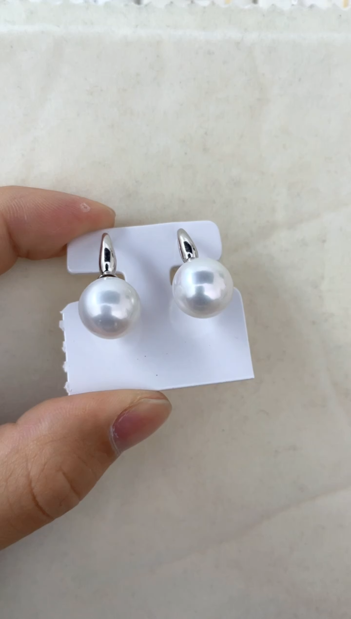 【闪购商品】淡水珍珠耳饰银S925镶嵌耳扣