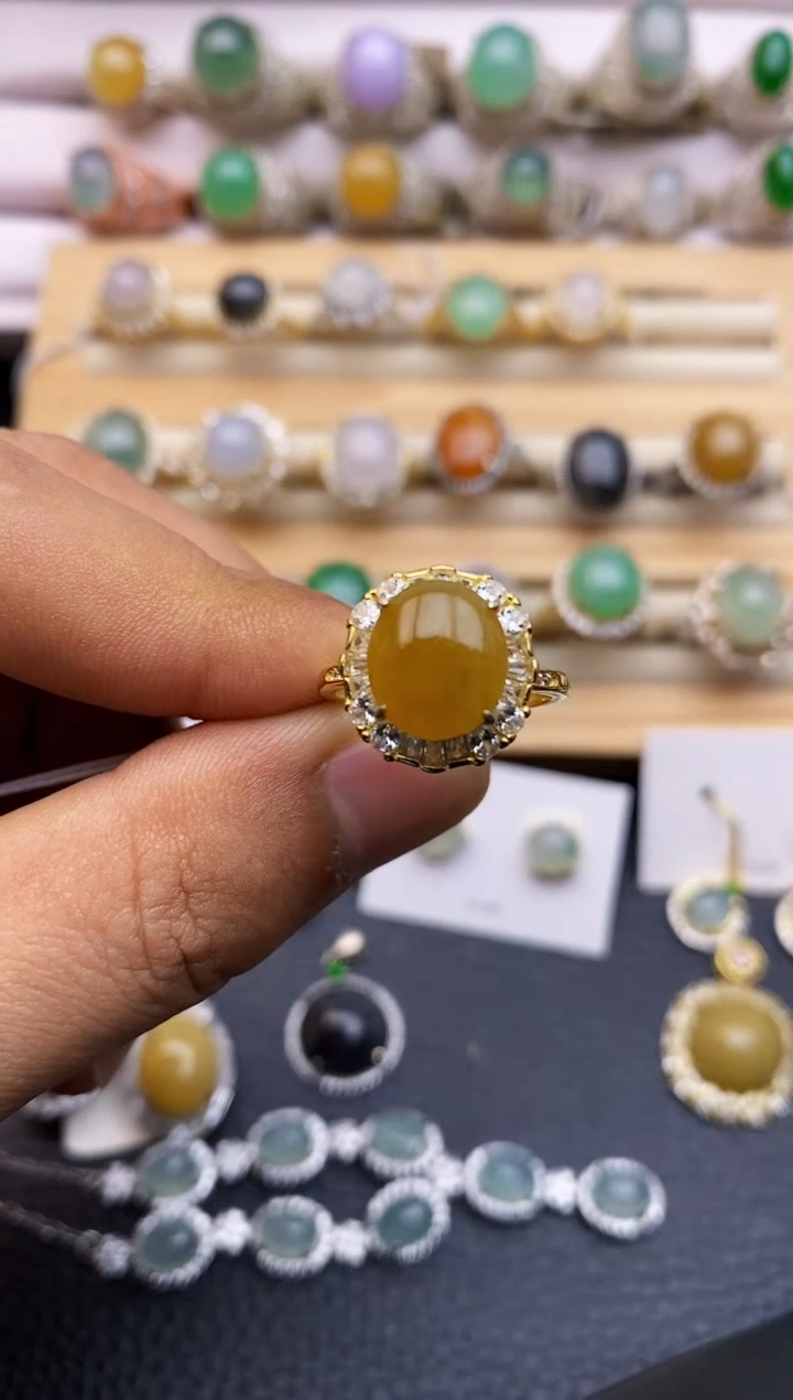 【闪购商品】翡翠戒指银S925镶嵌2360