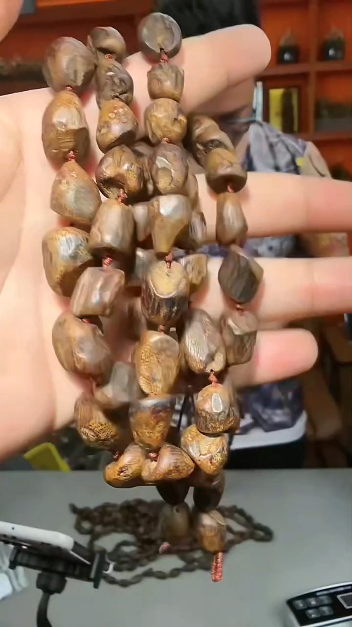 沉香手串b14号沉水惠安瘤疤56g多样性发一